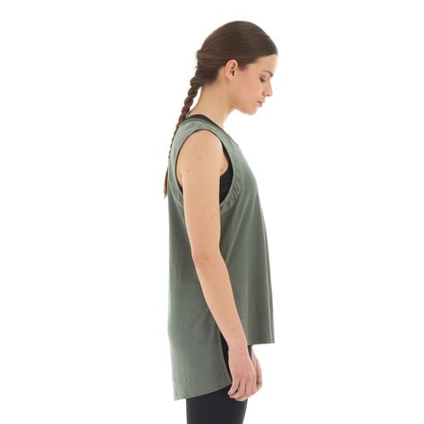Polera Mujer Sunset T-Shirt Verde Grisaceo Lippi-3