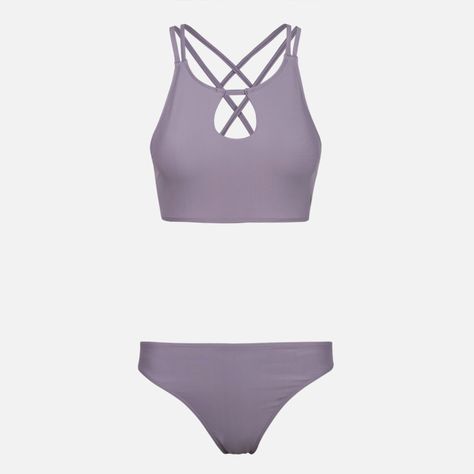 Traje de Baño Mujer Fondo de Bikini Purpura Haka Honu-0