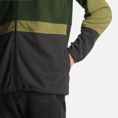 Polerón Teen Boy FirePlace Full Zip Sweatshirt Verde Lippi-4
