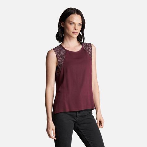 Polera Mujer Sunset T-Shirt Burdeo Lippi-2