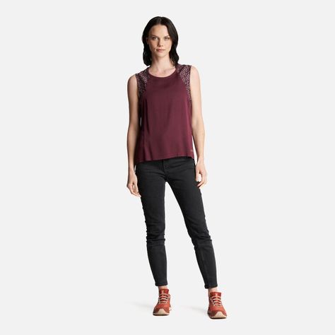 Polera Mujer Sunset T-Shirt Burdeo Lippi-5