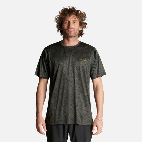 Polera Hombre Sudala Print Verde Haka Honu V23-1