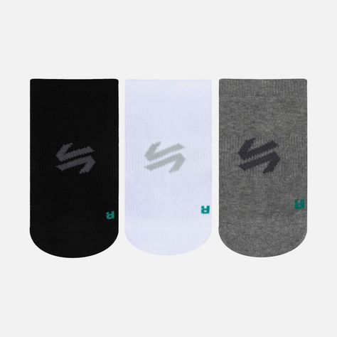 Pack de 3 Calcetines Cortos Deportivos Unisex Essentials-0
