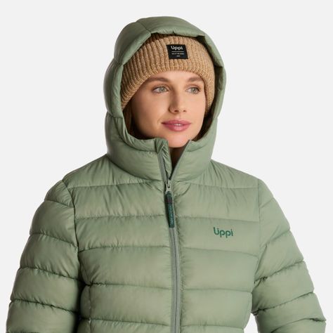 Chaqueta Mujer Warm Day Steampro Hoody Jade Oscuro Lippi I25-3