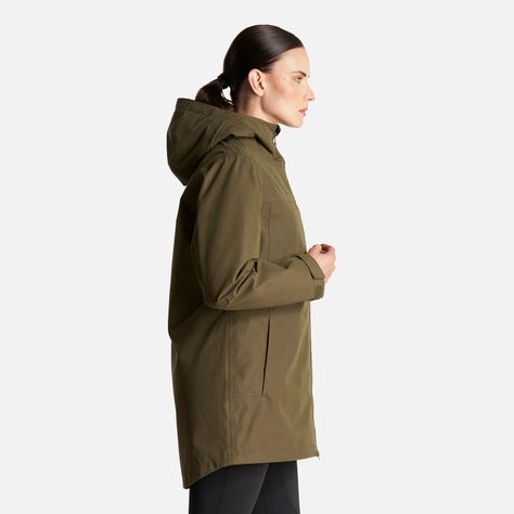 Chaqueta Mujer Citizen Warm B-Dry Hoody Jacket Verde Militar Lippi-3
