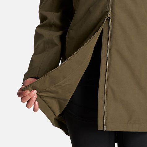 Chaqueta Mujer Citizen Warm B-Dry Hoody Jacket Verde Militar Lippi-8