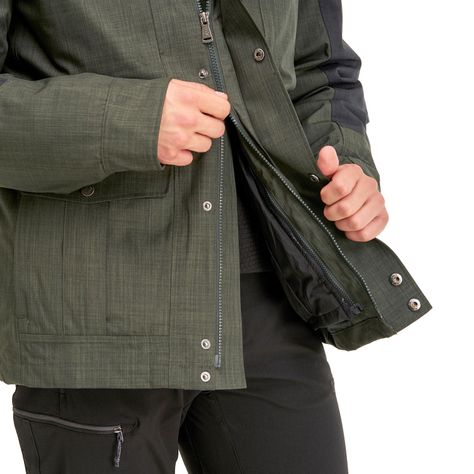 Chaqueta Hombre Nalca Fusion-3 Hoody Jacket Verde Oscuro / Grafito Lippi-5