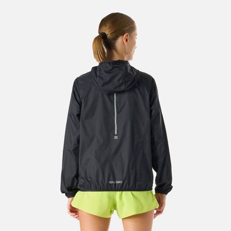 Chaqueta Mujer Built To Move Windbreaker Negro Vulcano-3