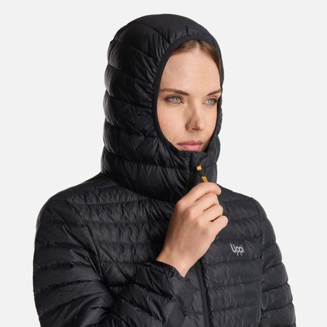 Chaqueta Mujer Peak Down Hoody Jacket Negro Lippi I24-4