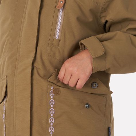 Chaqueta Niña Roble B-Dry Hoody Jacket Café Pardo Lippi-4