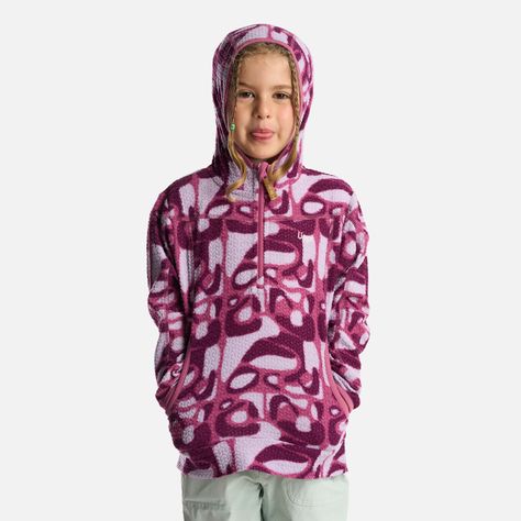 Poleron Niña Saltamontes Nano-F 14 Zip Hoody Print Rosado Lippi-1