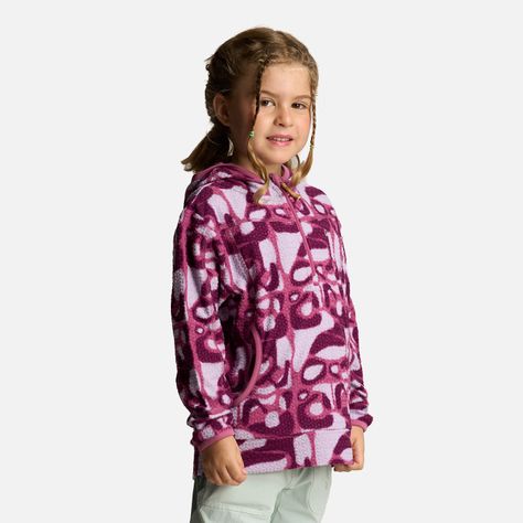 Poleron Niña Saltamontes Nano-F 14 Zip Hoody Print Rosado Lippi-2