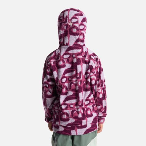 Poleron Niña Saltamontes Nano-F 14 Zip Hoody Print Rosado Lippi-3