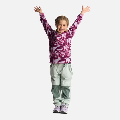 Poleron Niña Saltamontes Nano-F 14 Zip Hoody Print Rosado Lippi-6