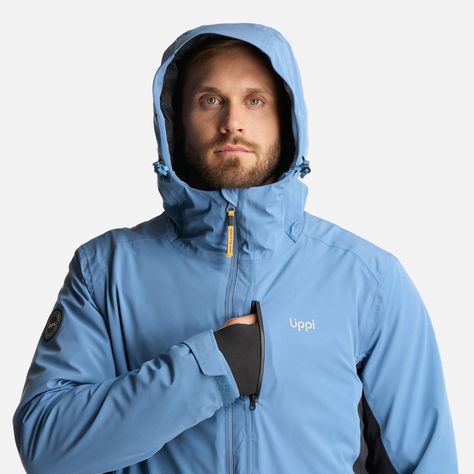 Chaqueta Hombre Snow Valley B-Dry Jacket Azul Grisaceo Lippi-5