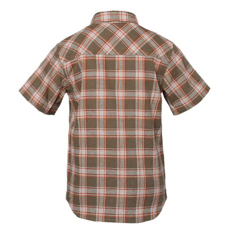 Camisa Niño Mountain Towns Shorts Sleeve Shirt Verde Militar / Crema Lippi-2