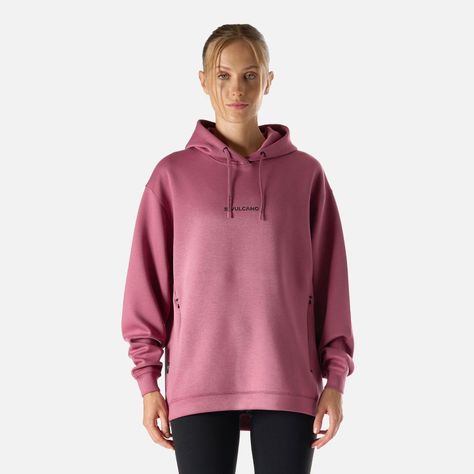 Polerón Mujer Tempo Active Sweatshirt Hoody Rosado Vulcano-0