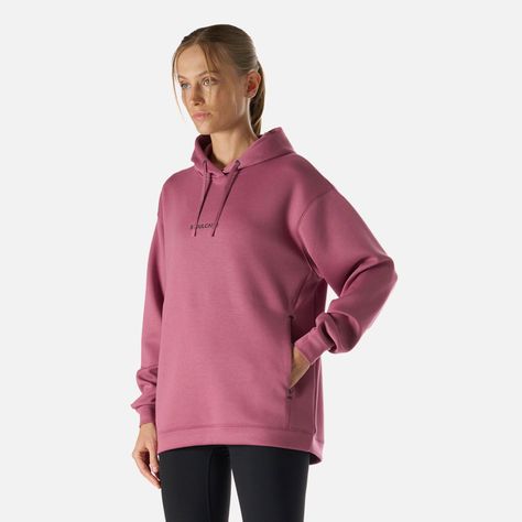 Polerón Mujer Tempo Active Sweatshirt Hoody Rosado Vulcano-1