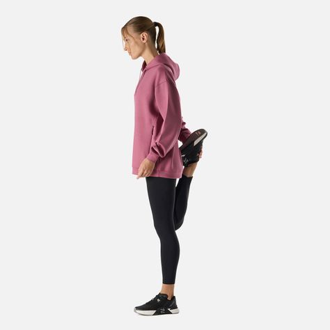 Polerón Mujer Tempo Active Sweatshirt Hoody Rosado Vulcano-2