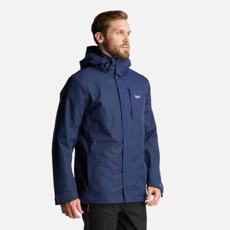 Chaqueta Hombre Tres Cruces Fusion-3 Hoody Jacket Azul Marino Lippi I24-2