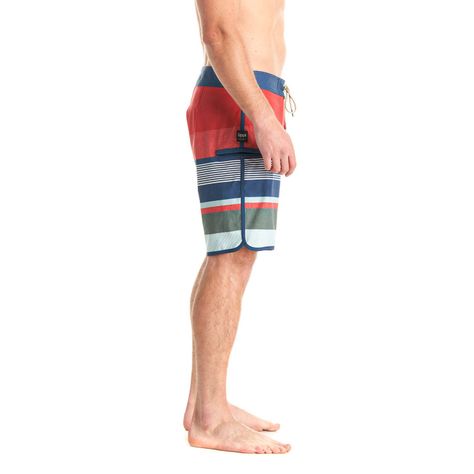 Short Hombre Performance Swimwear Azul Naranjo Verde Lippi-3