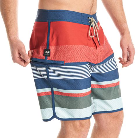 Short Hombre Performance Swimwear Azul Naranjo Verde Lippi-7