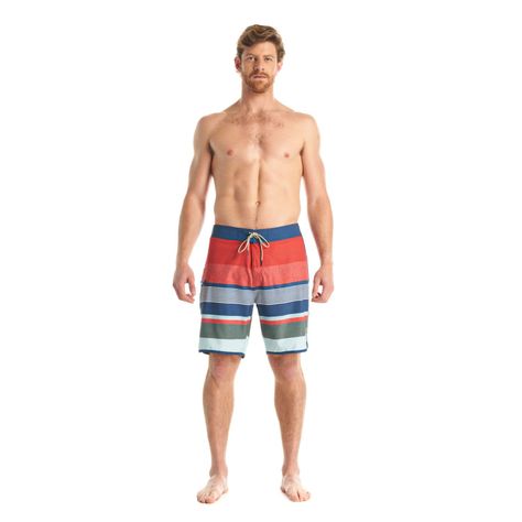 Short Hombre Performance Swimwear Azul Naranjo Verde Lippi-8