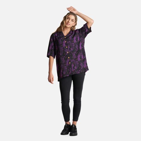 Camisa Mujer Cola de Tigre Print Negro Haka Honu-5