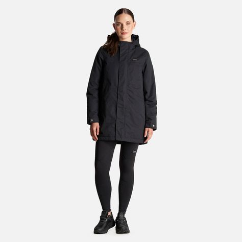 Chaqueta Mujer Peumo Canvas Hoody Jacket Negro Lippi I23-8
