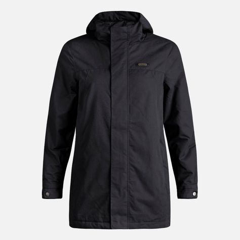 Chaqueta Mujer Peumo Canvas Hoody Jacket Negro Lippi I23-9