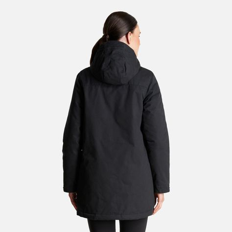 Chaqueta Mujer Peumo Canvas Hoody Jacket Negro Lippi I23-3