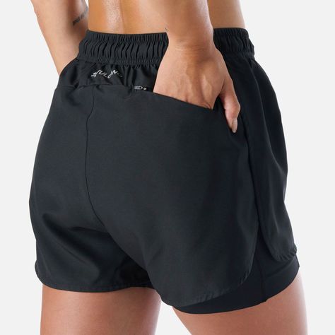 Shorts Mujer Built To Move 2-in-1 2,5" Shorts Negro Vulcano-5