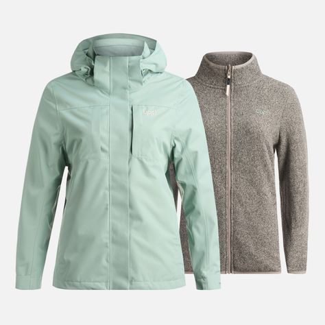 Chaqueta Mujer Tres Cruces Fusion-3 Hoody Jacket Jade Lippi-0