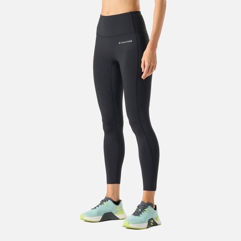 Calza Mujer Built To Move 7/8 High Rise Negro Vulcano-1