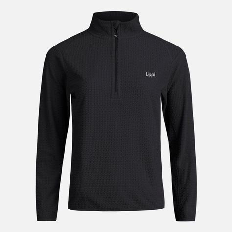 Poleron Teen Girl Mild Nano-F 14 Zip Negro Lippi I23-0