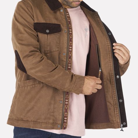 Chaqueta Hombre No-cuero Café Haka Honu-1