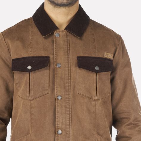 Chaqueta Hombre No-cuero Café Haka Honu-2