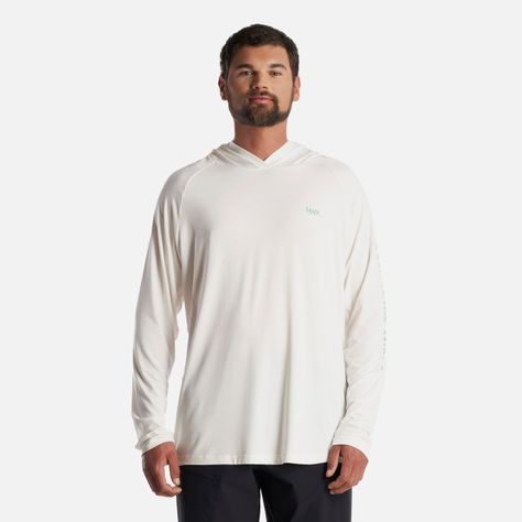 Polera Hombre Sun Action Hoody Q-Dry T-Shirt Blanco Lippi-1