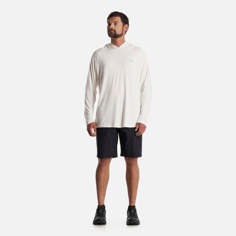 Polera Hombre Sun Action Hoody Q-Dry T-Shirt Blanco Lippi-7