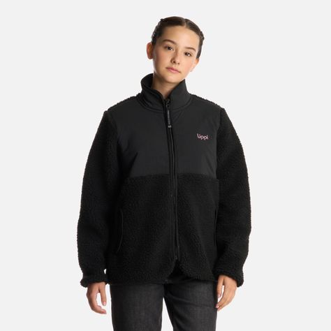Polar Teen Girl Glaciar Sherpa-pro Jacket Negro Lippi I25-0