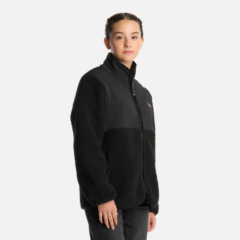 Polar Teen Girl Glaciar Sherpa-pro Jacket Negro Lippi I25-1