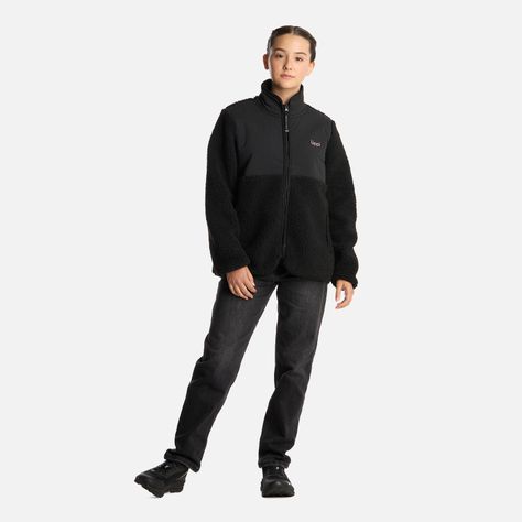 Polar Teen Girl Glaciar Sherpa-pro Jacket Negro Lippi I25-4