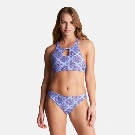 Traje de Baño Mujer Fondo de Bikini Full Print Lila Haka Honu-1