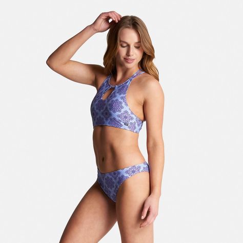 Traje de Baño Mujer Fondo de Bikini Full Print Lila Haka Honu-2