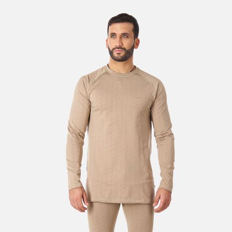 Primera Capa Hombre Huemul Top Print Beige Haka Honu V23-1