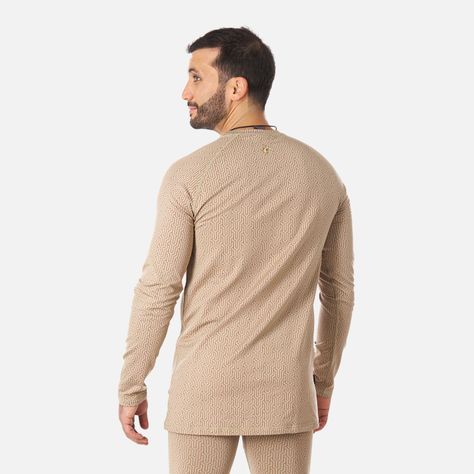 Primera Capa Hombre Huemul Top Print Beige Haka Honu V23-2