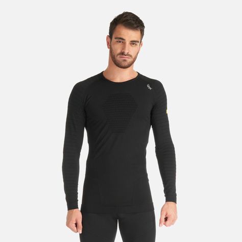 Primera Capa Hombre Skintec 2000 Seamless Top Negro Lippi I23-1