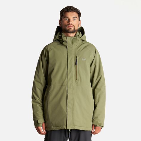 Chaqueta Hombre Andes B-Dry Hoody Jacket Verde Lippi-1