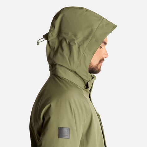Chaqueta Hombre Andes B-Dry Hoody Jacket Verde Lippi-6