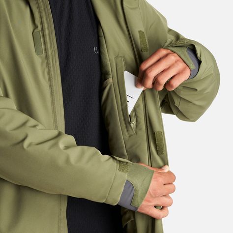 Chaqueta Hombre Andes B-Dry Hoody Jacket Verde Lippi-8